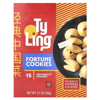 Ty Ling, Glückskekse, 15 einzeln verpackt, 3,5 oz (99 g)