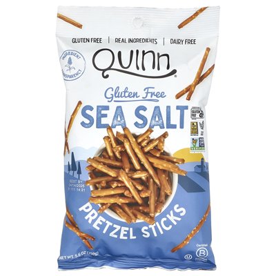 Quinn Snacks, Brezelstangen, Meersalz, 5,6 oz (159 g)
