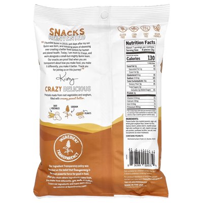 Quinn Snacks, gefüllte Brezelnuggets, cremige Erdnussbutter, 7 oz (198 g)