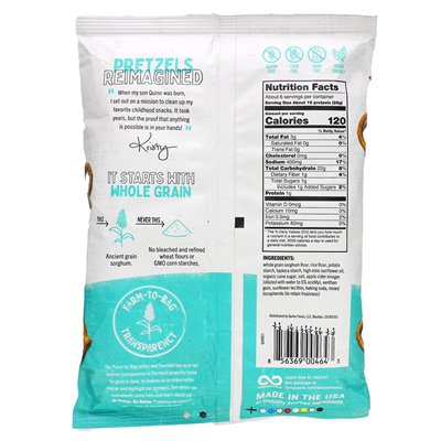 Quinn Snacks, Brezel Twist, Vollkorn-Meersalz, 5,6 oz (159 g)