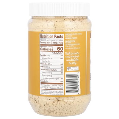 PB2 Foods, oryginalne sproszkowane masło orzechowe, 16 uncji (454 g)