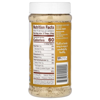 PB2 Foods, oryginalne sproszkowane masło orzechowe, 6,5 uncji (184 g)