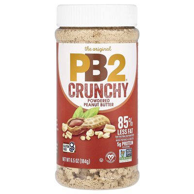 PB2 Foods Original Crunchy Erdnussbutterpulver, 6,5 oz (184 g)