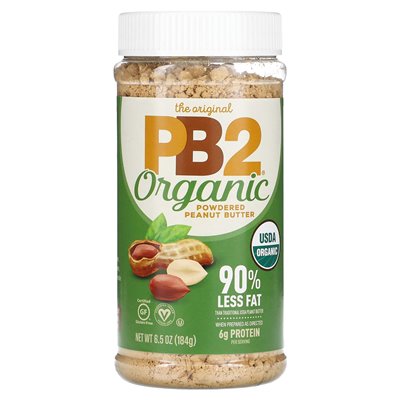 PB2 Foods, Bio-Erdnussbutterpulver, 6,5 oz (184 g)