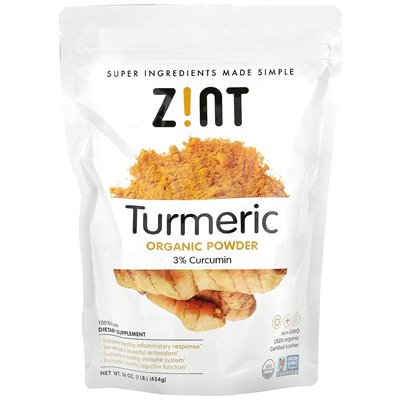 Zint, kurkumowy proszek organiczny, 16 uncji (454 g) Zint, kurkumowy proszek organiczny, 16 uncji (454 g)