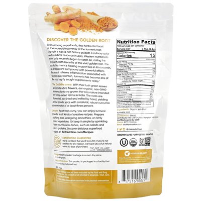 Zint, kurkumowy proszek organiczny, 16 uncji (454 g) Zint, kurkumowy proszek organiczny, 16 uncji (454 g)