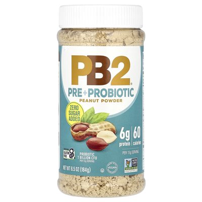 PB2 Foods, Pre + Probiotic Peanut Powder, 6,5 uncji (184 g)