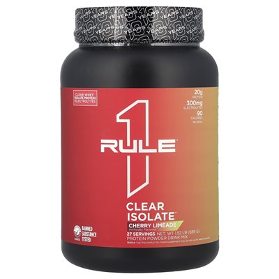 Reguła jedno białka, Clear Isolate ™, Limeade Cherry, 1,52 funta (689 g)