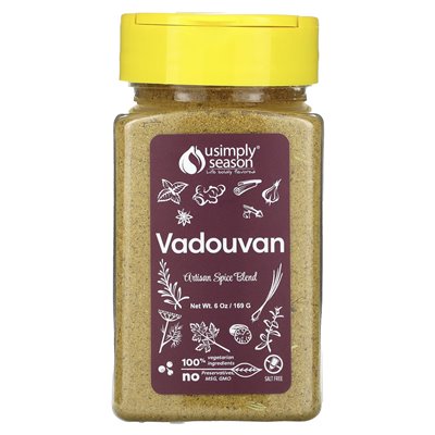 Usimplysason, Artisan Spice Blend, Vadouvan, 6 uncji (169 g) Usimplysason, Artisan Spice Blend, Vadouvan, 6 uncji (169 g)
