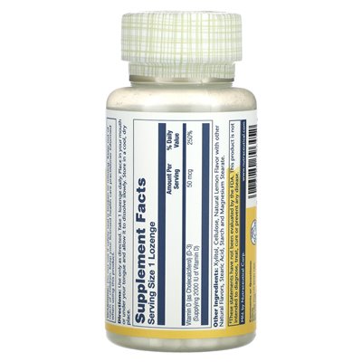 Solaray, witaminy D-3 SKUKATY, SHAL CYTONY, 50 MCG, 60 SUKENGES