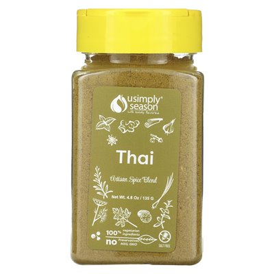 Usimplysason, Artisan Spice Blend, Thai, 4,8 uncji (135 g)
