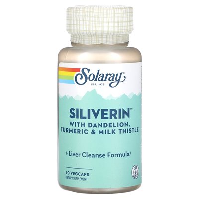 Solaray, Siliverin, 90 Vegcaps