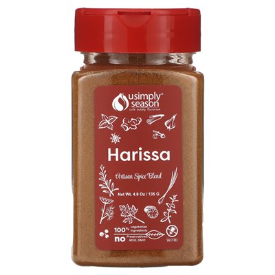 Usimplysason, handwerkliche Gewürzmischung, Harrisa, 4,8 oz (135 g)