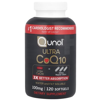 Qunol, Ultra COQ10, 100 mg, 120 softgels