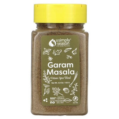 Usimplyseason, Artisan Spice Blend, Garam Masala, 4.8 oz (135 g)