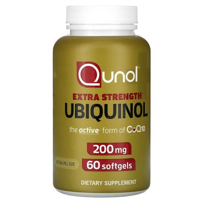 Qunol, Ubiquinol Extra Stärke, 200mg, 60 Soft