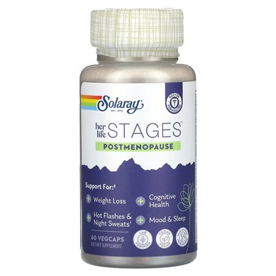 Solaray, jej etapy życia, postmenopauza, 60 Vegcaps Solaray, jej etapy życia, postmenopauza, 60 Vegcaps