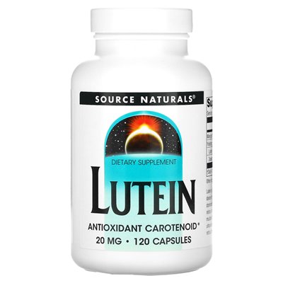 Source Naturals, Lutein, 20mg, 120 Capsules
