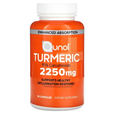 Qunol, Kurkuma, 2250 mg, 90 Kapseln (750 mg pro Kapsel)