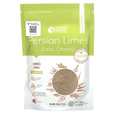 Usimplyseason, suszone wapno, limonki perskie (Limu Omani), grunt, 4 uncje (113 g) Usimplyseason, suszone wapno, limonki perskie (Limu Omani), grunt, 4 uncje (113 g)