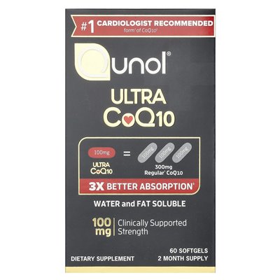 Qunol, Ultra COQ10, 100 mg, 60 miękkich