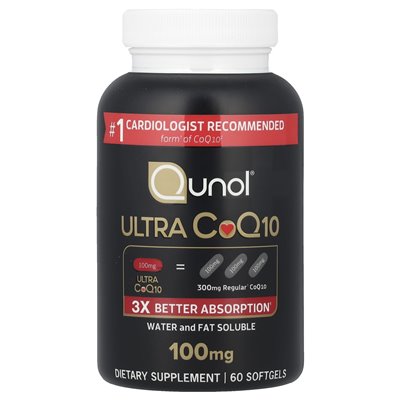 Qunol, Ultra COQ10, 100 mg, 60 miękkich