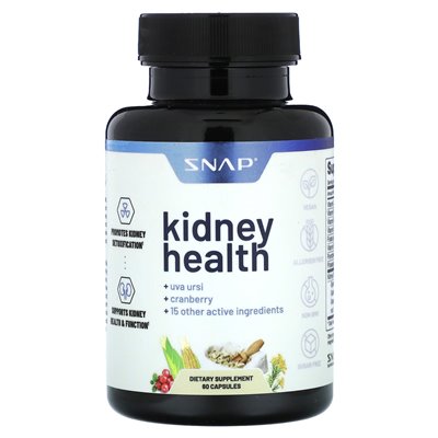 Snap Supplements, Kidney Health, 60 Capsules Snap Supplements, Kidney Health, 60 Capsules
