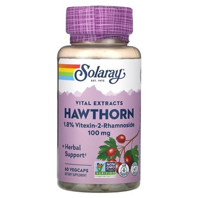 Solaray, istotne ekstrakty, głognowanie, 100 mg, 60 warzyw Solaray, istotne ekstrakty, głognowanie, 100 mg, 60 warzyw