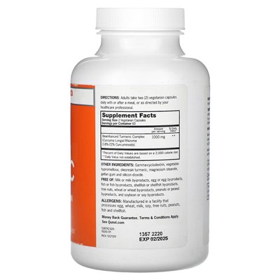 Qunol, kurkum, kompleks kurkuminy, dodatkowa siła, 1000 mg, 120 kapsułek wegetariańskich (500 mg na kapsułkę) Qunol, kurkum, kompleks kurkuminy, dodatkowa siła, 1000 mg, 120 kapsułek wegetariańskich (500 mg na kapsułkę)