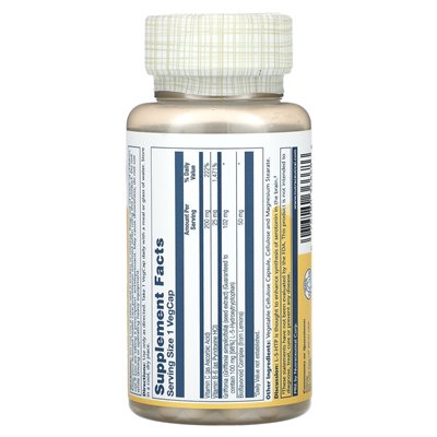 Solaray, 5-HTP z witaminą C &amp B-6, 100 mg, 60 Vegcaps