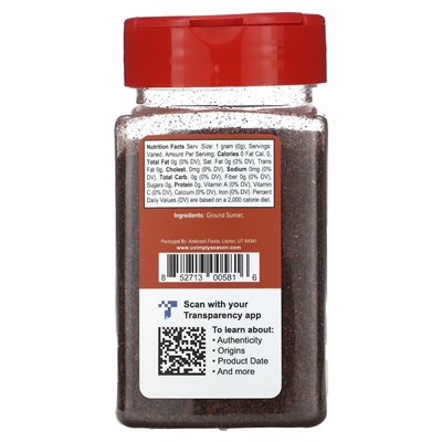 Usimplysason, original sumac, ground, 5 oz (141 g)