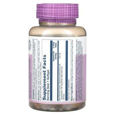 Solaray, Ätherische Extrakte, Palmetto, 160 mg, 240 Kapseln