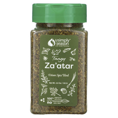 Usimplyseason, Tangy Za'atar, 4,8 uncji (135 g) Usimplyseason, Tangy Za'atar, 4,8 uncji (135 g)