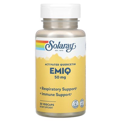 Solaray, aktywowana kwercetyna, EMIQ, 50 mg, 30 Vegcaps