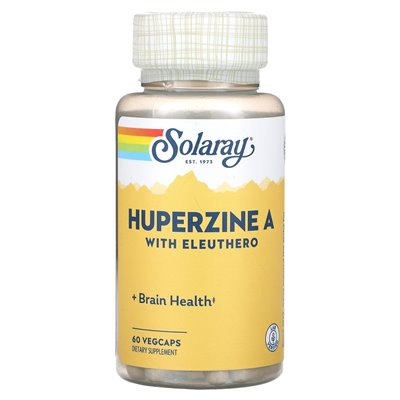 Solaray, Huperzine A z Eleuthero, 60 Vegcaps