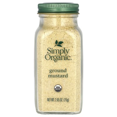 Po prostu organiczna, gruntowa musztarda, 2,65 uncji (75 g)
