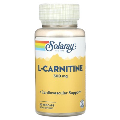 Solaray, L-karnityna, 500 mg, 60 warzyw Vegcaps Solaray, L-karnityna, 500 mg, 60 warzyw Vegcaps