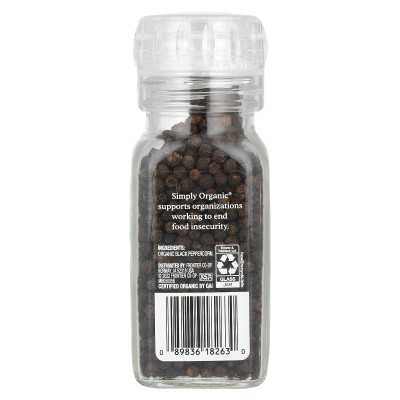 Po prostu organiczne, codzienne grind, czarny pieprz, 2,65 uncji (75 g)