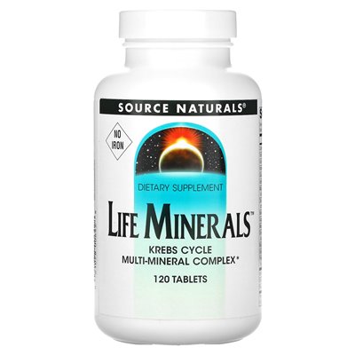 Natural source, vital minerals, iron-free, 120 tablets
