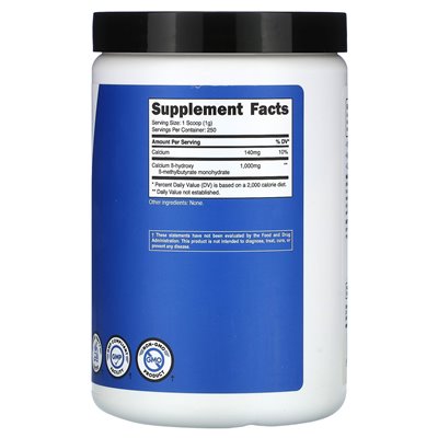 Nutricost, Performance, HMB, niezmożony, 8,9 uncji (250 g)