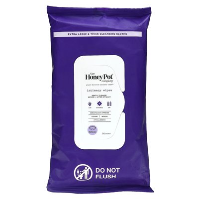 The Honey Pot Company, Intimacy Wipes, 20 Count