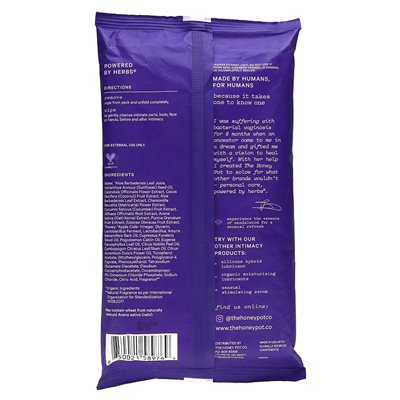 The Honey Pot Company, Intimacy Wipes, 20 Count