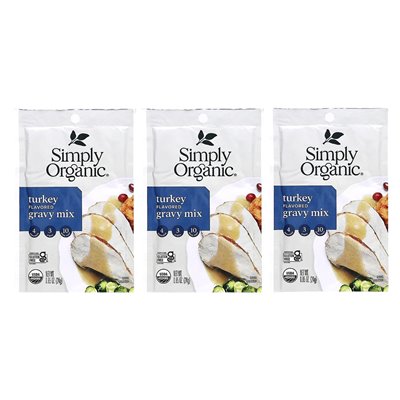 Po prostu organiczna, indyka sosowa mieszanka, 3 paczki 0,85 uncji (24 g) Po prostu organiczna, indyka sosowa mieszanka, 3 paczki 0,85 uncji (24 g)