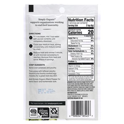 Simply Organic Truthahn-Saucenmischung, 3 Packungen 0,85 oz (24 g)