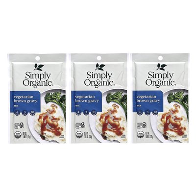 Simply Organic Vegetarische braune Saucenmischung, 3 Packungen, 1 Unze (28 G) Simply Organic Vegetarische braune Saucenmischung, 3 Packungen, 1 Unze (28 G)