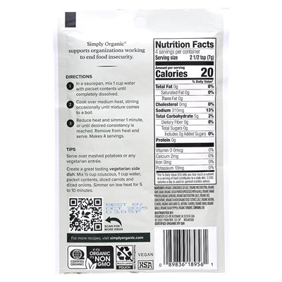 Simply Organic Vegetarische braune Saucenmischung, 3 Packungen, 1 Unze (28 G) Simply Organic Vegetarische braune Saucenmischung, 3 Packungen, 1 Unze (28 G)