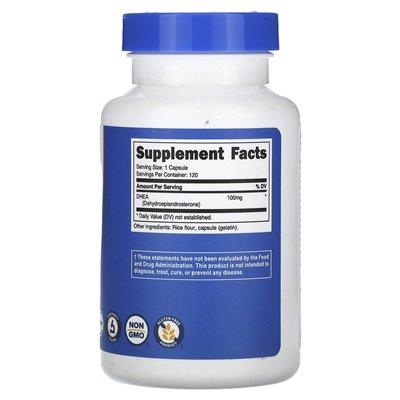 Nutricost, Dhea, 100 mg, 120 kapsułek