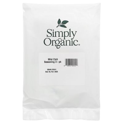 Simply Organic Mild Chili Spice Blend, 3 Packs, 1 Ounce (28g) Each