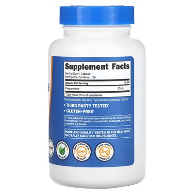 Nutricost, Existerololon, 30 mg, 120 kapsułek