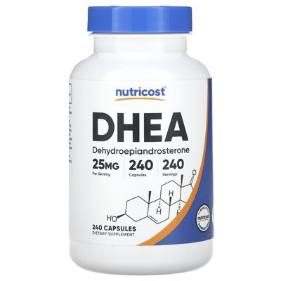 Nutricost, Dhea, 25 mg, 240 kapsułek